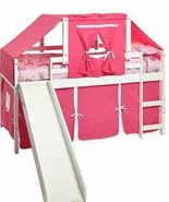 Savannah White Loft Bed with Slide - $599.00