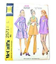 Vintage Sewing Pattern McCall&#39;s 2571 Blouse Top Pant Jumper Size 10 - $4.90