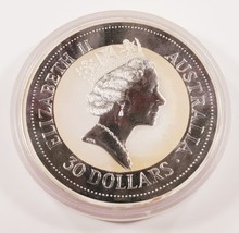 1993 .999 Fine Silver 1 Kilogram Australia Kookaburra in Capsule Toned - £1,090.66 GBP