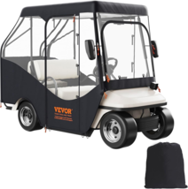 Golf Cart Enclosure, 600D Polyester 4-Sided Windows, Fits Most 4-Passeng... - $157.99