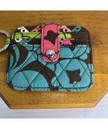 Vara Bradley Snap Card Case Wallet Key Ring- Pirouette Pattern - €11,51 EUR