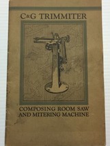 Antique 1920s Cheshire &amp; Greenfield Manufacturing Co. Trimmer Machine ma... - £18.07 GBP