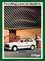 1987 YUGO RANGE FULL-LINE VINTAGE COLOR SALES BROCHURE - BRITISH !!! - £12.62 GBP