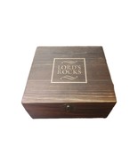 Lord&#39;s Rocks Whiskey Stones and Set of Two Glasses Velvet Bag Wooden Box - $17.80 CAD