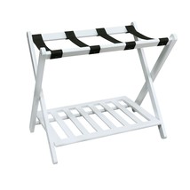 Casual Home Shelf-White Luggage Rack, 26.75&quot; Wide - $87.99