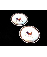 Decorative Chicken Rooster Plates By Gibson Country Kitchen Design 7 in. - £17.00 GBP