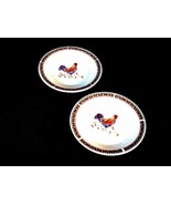 Decorative Chicken Rooster Plates By Gibson Country Kitchen Design 7 in. - £16.25 GBP