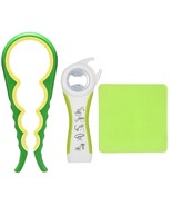 Jar Opener And Bottle Opener With Silicone Jar Gripper To Remove Stubbor... - $15.99