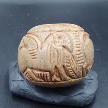 Big Ancient Stone figures of mystical Animal Carving Intaglio Big Bead A... - £61.88 GBP