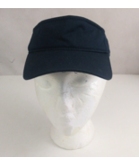 Solid Navy Blue 100% Cotton Unisex Adjustable Visor - $234.02 MXN