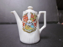 Vintage Victoria China Crested Ware Llanduond Crest Coffee Pot Figurine - £8.00 GBP