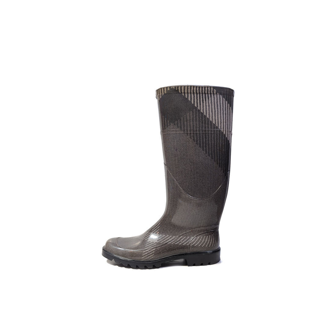 Primary image for BURBERRY Boots 35 Womens Gray Rubber Rain Boots Size 5