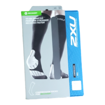 2XU Men&#39;s Lightweight Recovery Compression Socks Black / White Size XS - £31.65 GBP