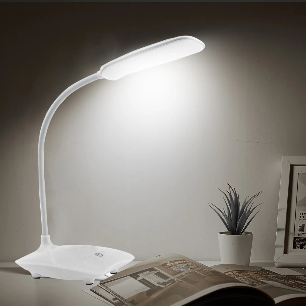 USB Reading Table Lamp LED Stand Desk Lamps 3 Levels Brightness Study Re... - $7.93