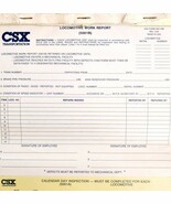 CSX Transportation Locomotive Work Report Forms 5001B Railroad Documents... - $551.07 MXN