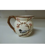Harry &amp; David Serving Pitcher ~ Tan Color With Bird And Berries - £30.47 GBP
