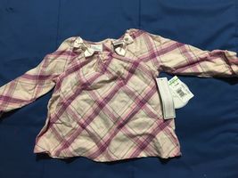 Koala Kids Girl's Pink Plaid Long Sleeve Dressy Top 12-18 Month *NEW* e1 - $6.99