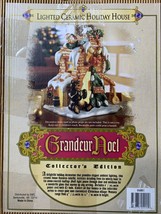 Detailed Vintage Grandeur Noel Lighted Ceramic Holiday House Collector’s Edition - £27.89 GBP