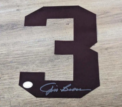 Jim Brown Autographed number decal with coa - $38.61