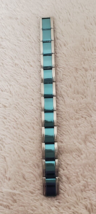 Vintage 1990s Pugster Starter Bracelet Silver &amp; Blue Tone 12 Links 4.5&quot; Length - £9.64 GBP