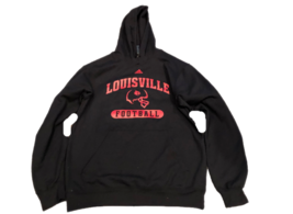 NWT New Louisville Cardinals Football adidas Pullover Small Hooded Sweatshirt - £30.03 GBP