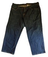 Lands&#39; End Dark Wash Cropped Jeans Size 16W - €36,58 EUR