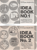 American Handicrafts Idea Books Number 1 and Two 1975 Thirty Three Crafts  - $1.75