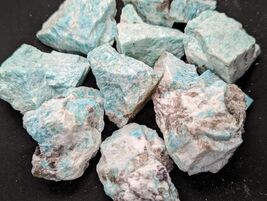 AMAZONITE Raw Natural Mineral Specimens With Pyrite Inclusions-Healing C... - $15.14+