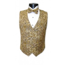 Leopard Tuxedo Vest and Bowtie - £114.81 GBP