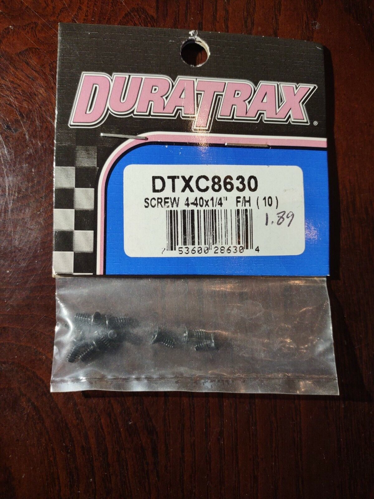 Duratrax DTXC8630 Screw 4-40x1/4&quot; - $12.75