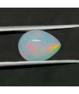 Opal Pear Shape Stone, Natural Ethiopian Opal Cabochon Welo Fire Opal Lo... - $61.54 CAD