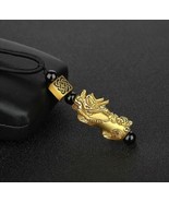 Pixiu Pendant Feng Shui For  Good Luck &amp; Wealth On Black Cord NWT - £7.74 GBP