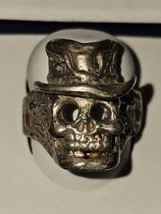 Skull Ring 925 Silver Ring - £46.44 GBP