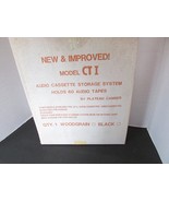 VTG Plateau Camber Audio Cassette Storage Shelf System Unit Woodgrain New - $24.31 CAD