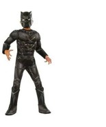Boys Captain America Black Panther 3-D Muscle Boot Tops Halloween Costum... - £23.48 GBP