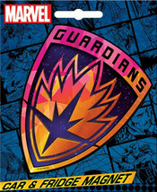 Marvel Comics Guardians of the Galaxy Shield Logo Car Magnet NEW UNUSED - £3.18 GBP