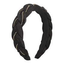 Black &amp; Cubic Zirconia Twisted Headband - £14.37 GBP