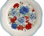 Four (4) Pioneer Woman ~ CLASSIC CHARM ~ 10.5&quot; ~ Stoneware ~ Dinner Plates - £55.18 GBP