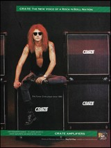 Warrant Erik Turner 1992 Crate guitar amp advertisement 8x11 amplifier ad print - £2.98 GBP