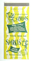 Sparky&#39;s Liquor Store - St. Thomas, Virgin Isles Restaurant 30FS Matchbook Cover - £1.58 GBP