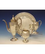 Wedgwood by International Sterling Silver Demitasse Tea Set 3pc w/Tray (... - €3.037,44 EUR
