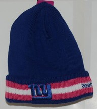 Reebok Team Apparel NFL Licensed New York Giants Breast Cancer Knit Cap - $11.99