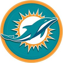 Miami Dolphins - 9&quot; Dinner Plates (8ct) - $4.29