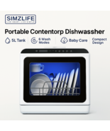 SIMZLIFE Portable Countertop Dishwasher 5L Tank 6 Modes Baby Care No Hookup - $485.76 CAD