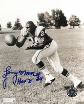 Lenny Moore signed Baltimore Colts B&amp;W 8x10 Photo #24 HOF 75 (catch) - £13.39 GBP