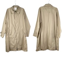 B. Altman &amp; Co Vintage Mens Nylon Raincoat Foldable Pouch Large Taupe - £30.49 GBP