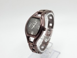 Fossil Watch Women New Battery Brown Stainless Band Brown/Black Date Dial 22mm - £17.30 GBP