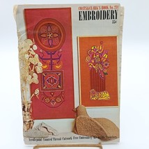 Vintage Coats and Clarks Book 214, Embroidery Pattern Booklet with Reusable - $8.80