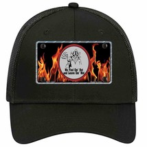 Find Hot Leave Wet Firefighter Novelty Black Mesh License Plate Hat - £23.17 GBP