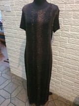 Teddi Black  12 Formal Evening Gown Vintage Bust 38&quot; Length 58&quot; sparkle ... - £13.32 GBP